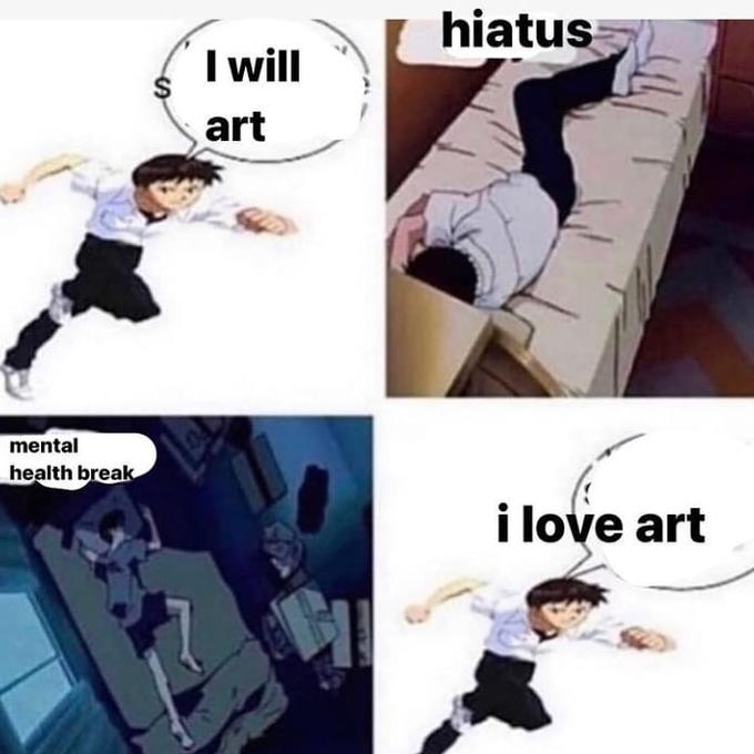 I Will Art hiatus I will art mental health break i love art