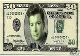 Rick Astley on the 50 dollar bill Rick Astley on the 50 dollar bill