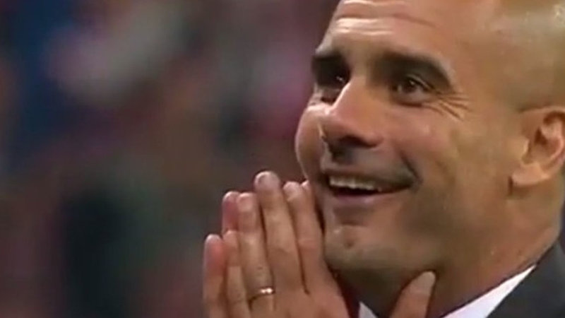 Reaction Images man holding his hands to his face and smiling