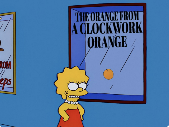 No orange in A Clockwork Orange ROM eps THE ORANGE FROM A CLOCKWORK ORANGE