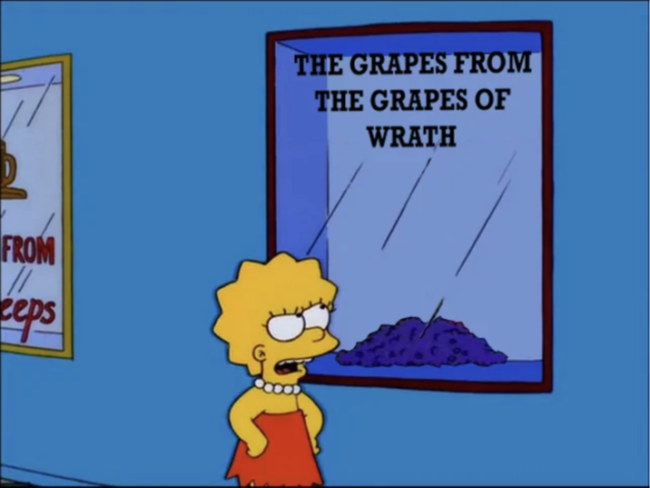 No Grapes in The Grapes of Wrath FROM eeps THE GRAPES FROM THE GRAPES OF WRATH