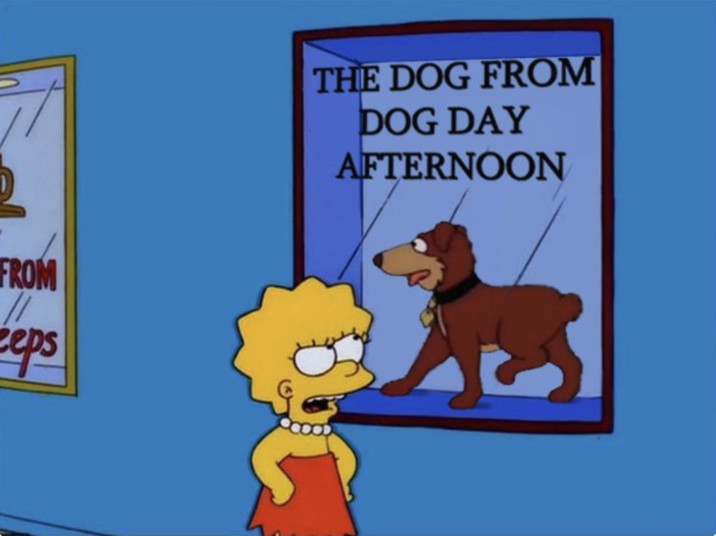 No Dog in Dog Day Afternoon FROM eps THE DOG FROM DOG DAY AFTERNOON